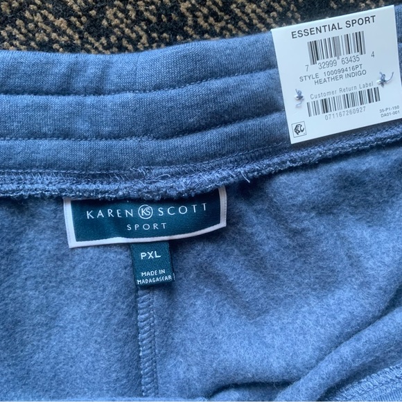 NWT essential sport pants by Karen Scott Sports // Sz PXL - Picture 2 of 4